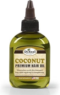 Difeel Premium 99% Natural Deep Conditioning Coconut Hair Oil 2.5 ounce