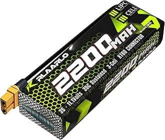 AMORIL 3S Lipo Battery Pack 11.1V 2200mah with XT60 Plug for RC car and Truck (1 pc)