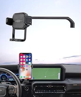 Car Phone Holder for 2024 2025 2026 Toyota Land Cruiser/Prado, 360° Rotation, 8/12.3 inch Screen Fixed Clip, Auto Accessories Navigation Bracket, Interior Decoration Mobile Phone Mount