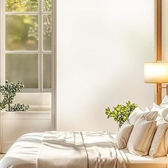 Privacy Window Film Frosted Window Film Heat Control Anti Uv Privacy Protect ECO Non-adhesive Decorative Glass Films(35.4 x 78.7 Inch)