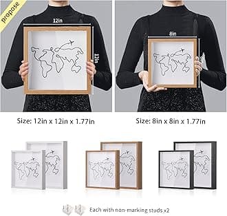 shadow box (Brown, 8x8in)