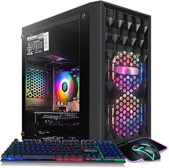 STGAubron Gaming Desktop PC, Radeon RX 560 4G GDDR5, Intel 10th Gen G5905 3.5...