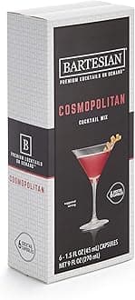 Cosmopolitan Cocktail Mixer Capsules, Pack of 6 Cocktail Capsules, for Bartesian Premium Cocktail Maker (55352)