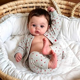 Anano Realistic Baby Dolls Silicone Full Body 18 Inch Soft Life Like Newborn Baby Dolls Girls that Look Real Babies Lifelike Reborn Waterproof Baby Doll Alive Washable