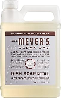 Clean Day Dishwashing Liquid Dish Soap Refill, Cruelty Free Formula, Lavender Scent, 48 oz