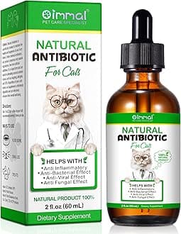 Cat Antibiotics, Antibiotics for Cats, Natural Cat Antibiotics Multivitamin Herbal Supplements 60ml