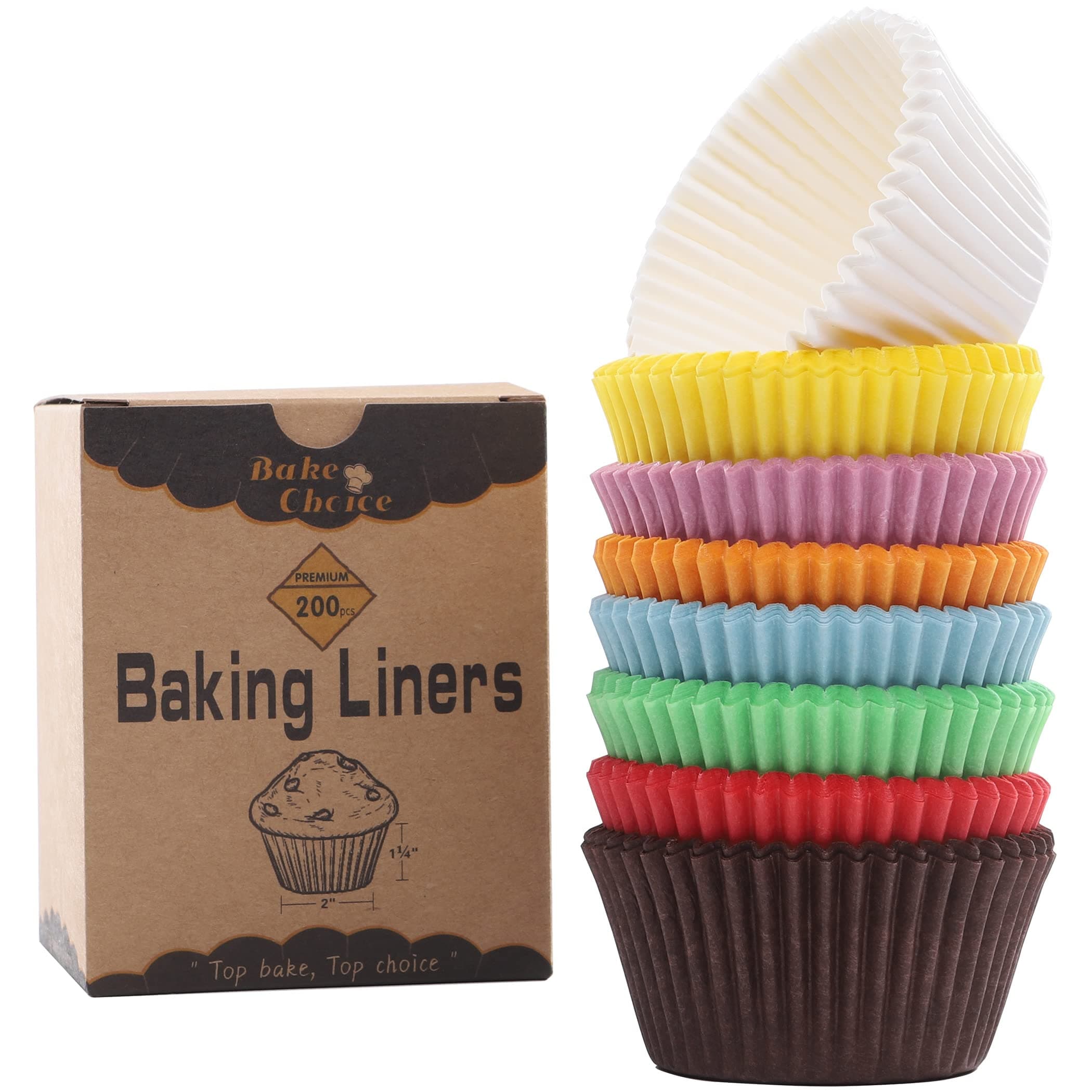 Rainbow Cupcake Liners