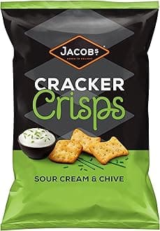 CRACKER CRISPS SOUR CREAM & CHIVE 150 GRAM