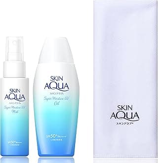 (Amazon.co.jp Exclusive) Skin Aqua Going Out Support Hyaluronic Acid UV Set + Cooling Ice Towel Included (Super Moisture UV Mist + Super Moisture Gel)