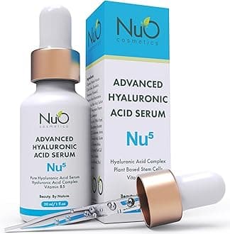 nuorganic Hyaluronic Acid + B5 + Plant Stem Cells: Skin Feels Hydrated, Plumper, Dewy and Rejuvenated - PhytoCellular Science + Multi Molecular + 100 Hour Hydration + Better Skin in 7 Days