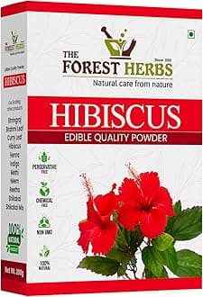 Forest Herbs 100% Natural Organic Hibiscus Powder For Hair Growth - 100 Grams