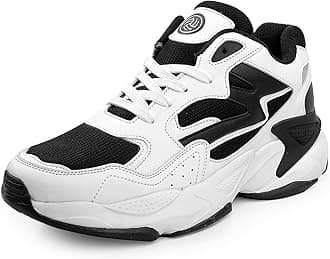 Running Shoes Men Lightweight Fashion Sneakers Walking Footwear Tennis Athletic Shoes Slip-On for Outdoor Sport Gym Jogging Big Size UK-11 to 13/Black