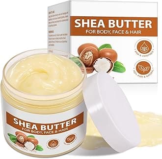 Shea Butter Raw Organic, Natural Raw Unrefined Shea Butter Hand Cream, Moisturizing and Locking Water, Keeps Skin Healthy and Vibrant, 7.8 OZ
