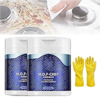 M.O.F Chef Kitchen Cleaner Powder, Mof Chef Powder, Mof Chef Protective Kitchen Cleaner Powder, Mof Chef Cleaner Powder, Mof Chef Cleaning Powder, Powerful Kitchen All-Purpose Powder Cleaner (2pcs)