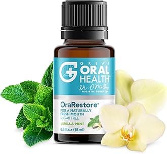 OraRestore Bad Breath Treatment for Adults Halitosis: Dentist Formulated Oral Rinse Concentrate Tooth Oil Liquid Toothpaste, Fresh Breath Mouthwash for Dry Mouth, Oral Care, Healthy Gums & Teeth 15ml