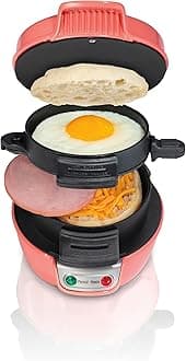 Hamilton Beach Breakfast Sandwich Maker - Coral