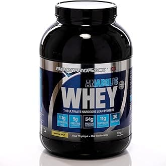 – Boditronics Anabolic Whey Ultimate Muscle Building Whey Protein Powder with High Protein, D-Aspartic Acid, 5g Creatine, BCAA, and High Levels of L-Glutamine Protein Shakes (2.1 kg, Banana Split)