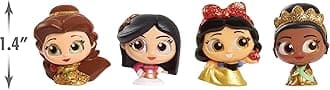 Just Play Disney Doorables Glitter and Gold Princess Collection Peek, 8 Blind Bag Inspired Collectible Figures, Kids Toys for Ages 5 Up