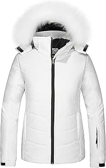 Women's Waterproof Ski Jacket Warm Puffer Jacket Thick Hooded Winter Coat