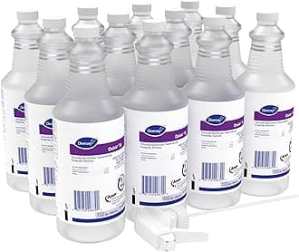 Diversey 4277285 Tb Ready-to-Use Liquid Hydrogen Peroxide Disinfectant Cleaner, Tuberculocidal Multi-Surface Spray, 32 oz (Pack of 12 Bottles with Reusable Trigger Sprayer)