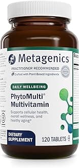 MetagenicsPhytoMulti Without Iron - Daily Multivitamin Supplement with Phytonutrients, Vitamins and Minerals for Multidimensional Health Support - 120 Tablets, 60 Day Supply