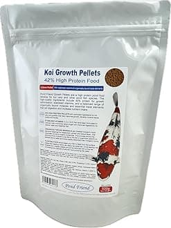 Pond Friend Koi Growth Pellets Floating Fish Food 500g 4.5mm Carp & Goldfish High Protien Diet For Fast Growth