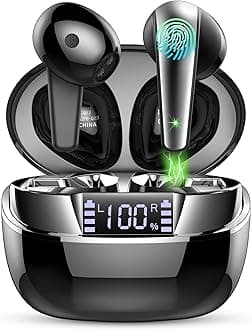 Drsaec Bluetooth Headphones HiFi Stereo, in Ear Earphones with ENC Noise Cancelling