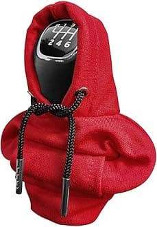 Kutyun Gear Shift Hoodie, Universal Car Shift Knob Cover, Automotive Interior Cute Gadgets, Car Accessories and Decorations Mini Hoodie for Car Shifter