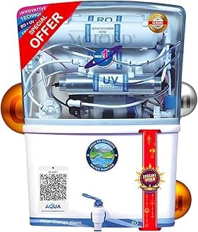 All India Group→ Aqua RO Domestic Water Purifier (RO+ UV+ UF+ COPPER MinLX+ HIGH TDS MEMBRANE+ TDS CONTROL) Automatic | Best For Home/Office Purpose | For All Type Water Supply | 20 LPH | 12L Storage