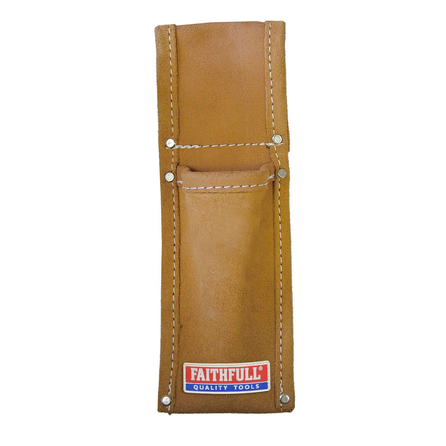Tan Suede Leather Scaffold Level Holder For Tool Belt