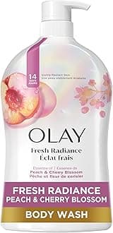 - Body Wash for Women, Fresh Radiance, Refreshing & Renewing, Made with Plant Based Cleansers, B3 Botanical Complex, For All Skin Types, Peach & Cherry Blossom Scent, 33 fl oz