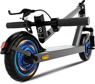 QnQ Electric Scooter, Powerful 500W*2 Dual Peak Motor, Max12/28/35Miles Long Range, Top Speed 15.5/19/22MPH, 8.5/10"Tires,Long-lasting battery life, dual elastomer suspension UL 2272 & 2271 Certified