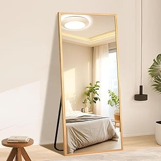 Large Size Full Length Mirror with Stand, 71"x32" Full Floor Body Mirror Wall-Mounted or Freestanding for Bedroom, Living Room, or Cloakroom, Shatterproof, Easy Assembly