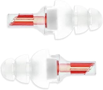 Etymotic Research ETY Plugs High Fidelity Earplugs, Large Fit, Red Stem, Polybag