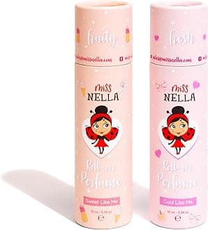 Kids- Be Like Me Roll On Perfume set for Children with Fresh Fragrances Safe & Natural Boys & Girls Perfume Oil with Roll-On Applicator 10ML