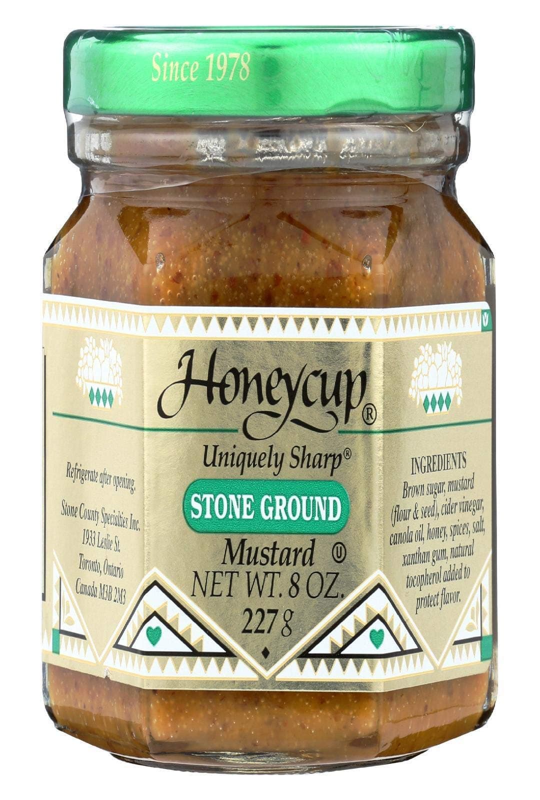 HONEYCUP Stone Ground Mustard, 8 OZ