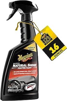 Natural Shine Dashboard Cleaner (473 ml)| Sweet Fragrance | Non-Greasy Formula Cleans,Shines & Protects |Powerful UV blockers & 3M Protector Defends Against Fading, Cracking and ageing
