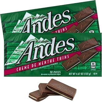 Andes Creme De Menthe - 28 pieces/box (Bundle of 2)