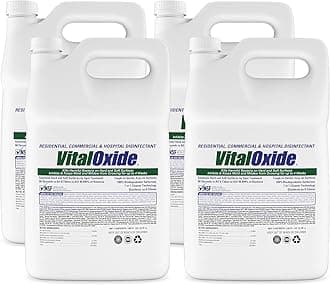 Disinfectant, Deodorizer, Cleaner, Food-Contact Sanitizer, Virucide – (EPA registration #82972-1) – Kills Mold & Mildew, Eliminates Odors -4 Gallon