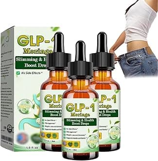 HHVB GLP-1 Health Boost Drops,HHVB GLP-1 Moringa & Health Boost Drops,HHVB Organic Moringa GLP-1,GLP-1 Supplement Drop for Women and Men,Firming Skin and Body Shaping Care (3)