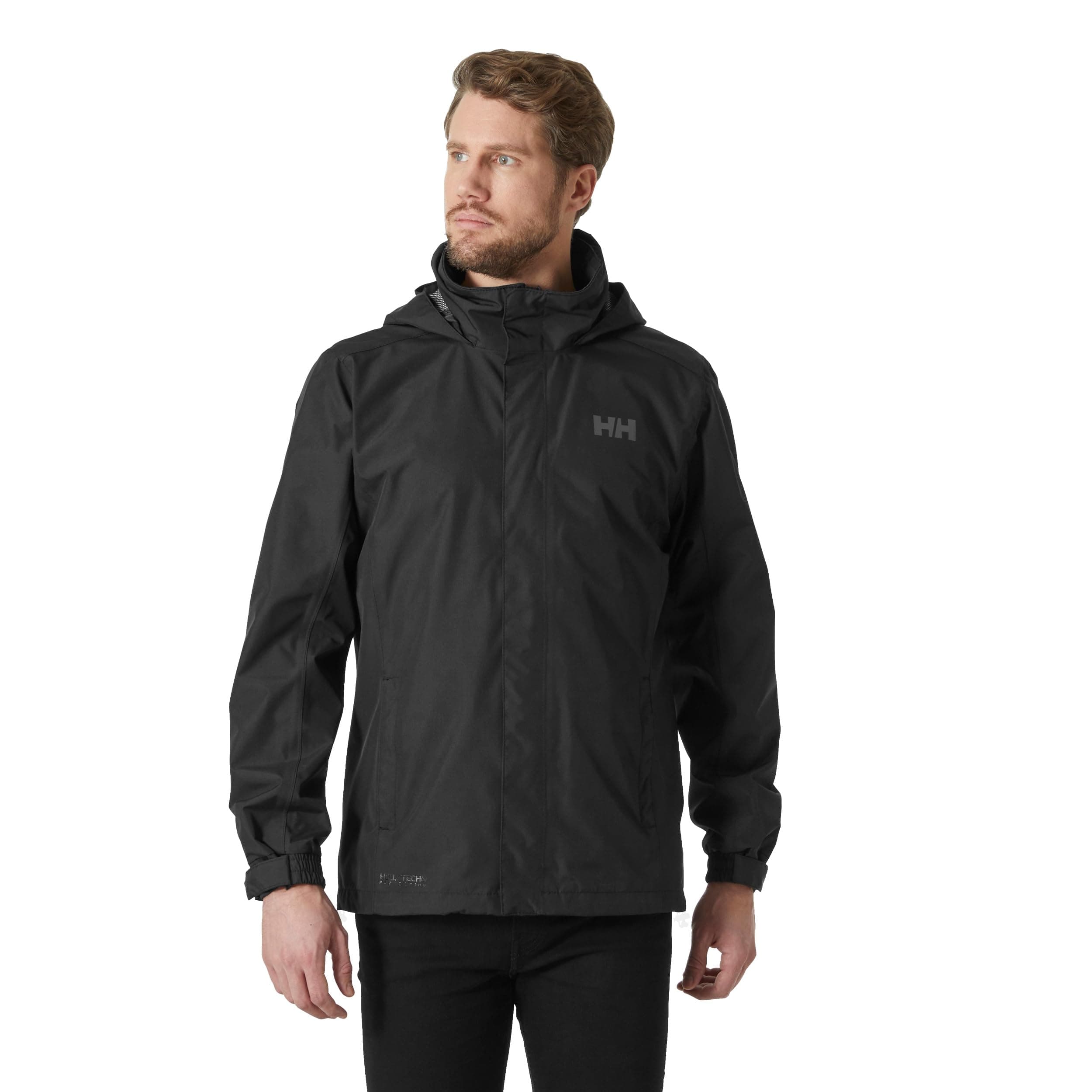 Helly Hansen Men's Dubliner Jacket Waterproof, Windproof, Breathable Shell Rain Coat with Packable Hood