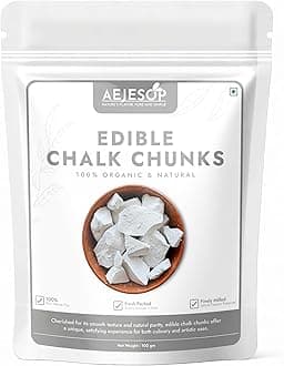 AEJESOP Edible Monastic Clay, Chalk Chunks, Natural Clay for Eating,100g