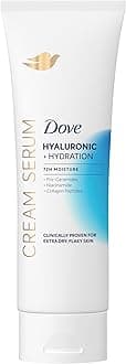 Body Cream Serum Hyaluronic + Hydration for Extra Dry, Flaky Skin, with Pro-Ceramides, Niacinamide and Collagen Peptides Lotion, 8 oz