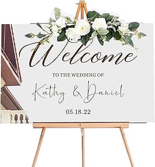 Personalized Wedding Welcome Sign Mirror Acrylic Wedding Signs Guide Plaque Wedding Decorations for Reception Welcome to Our Wedding Sign for Wedding Theme (Silver Design 1, 15.3x11in)