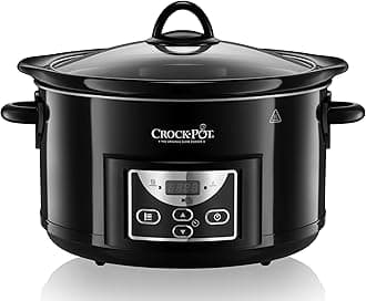 Crock-Pot Crock Pot 4.7, Black: 4.7l Gloss Black Digital Countdown Slow Cooker