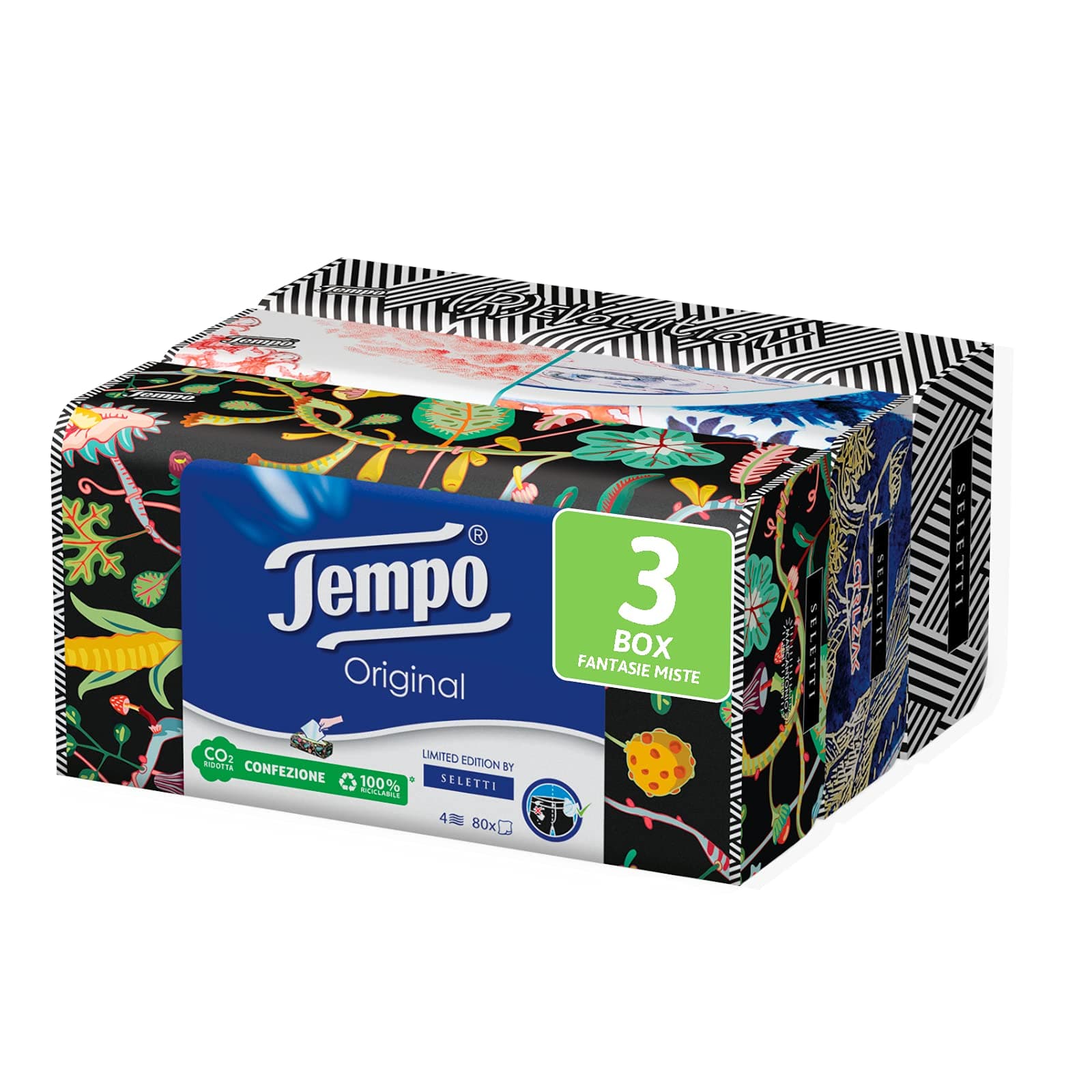 Tempo Handkerchiefs 3 Box Original Limited Edition by Marras