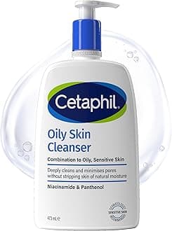 Oily Skin Cleanser, 473ml, Face Wash, For Combination to Oily Sensitive Skin, With Niacinamide, Packaging May Vary