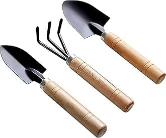 Oblivion 3 Pcs Gardening Tool Set, Hand Tool Kit for Home Gardening, Small Sized Hand Cultivator, Small Trowel & Garden Fork, Perfectly Sized for Kids, Ideal for Home Gardening, Flower Pot and Lawn