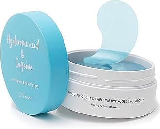 Under Eye Patches for Dark Circles, Puffiness - Eye Bag, Wrinkle Treatment Gel Mask - Caffeine Hyaluronic Acid Niacinamide - Brightening Hydrating - Korean Skincare, Birthday Gift for Women, 30Pairs