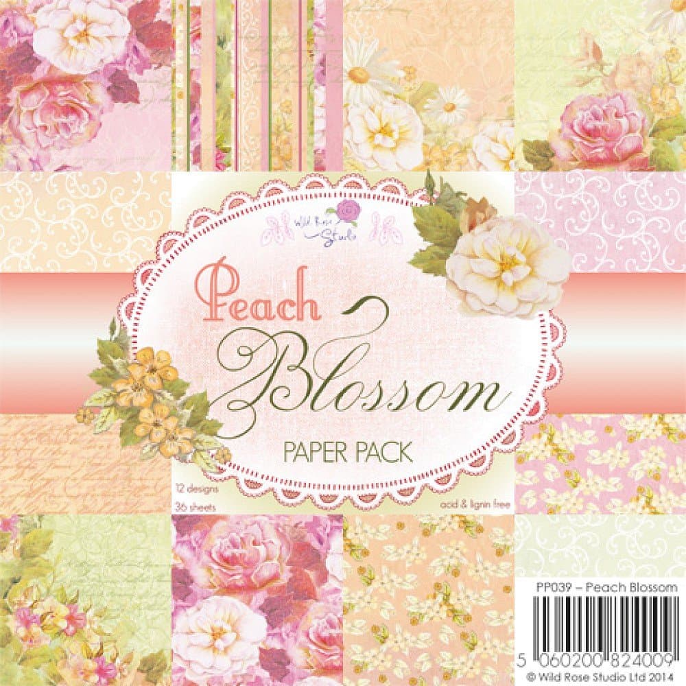 Wild Rose Studio 6x6" Paper Pack, Peach Blossom